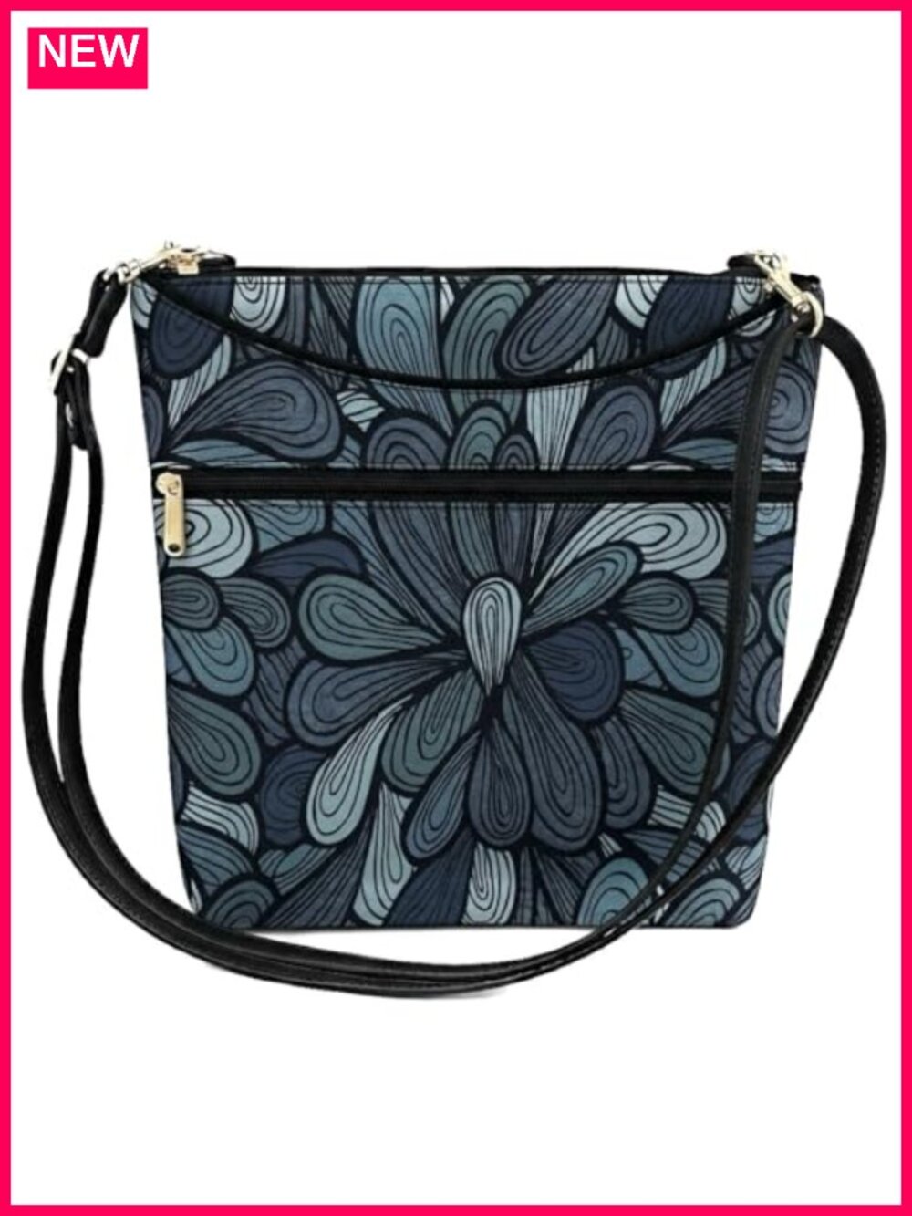 Handmade Tapestry Crossbody Bag Medium Nylon Strap Shoulder Tote